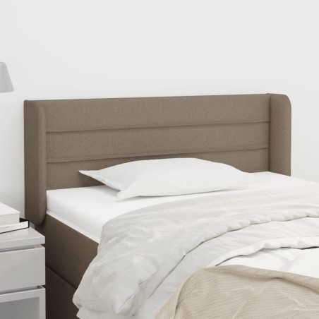 vidaXL Testiera ad Orecchio Tortora 103x16x78/88 cm in Tessuto