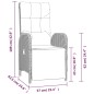 vidaXL Set da Pranzo da Giardino 7 pz con Cuscini in Polyrattan Grigio vidaXL Set da Pranzo da Giardino 7 pz con Cuscini in Polyrattan Grigio