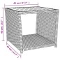 vidaXL Set Mobili Giardino 3pz Grigio Polyrattan Legno Massello Acacia vidaXL Set Mobili Giardino 3pz Grigio Polyrattan Legno Massello Acacia