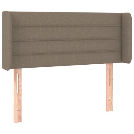 vidaXL Testiera ad Orecchio Tortora 103x16x78/88 cm in Tessuto