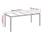 Set da Pranzo da Giardino 7 pz con Cuscini in Polyrattan Grigio