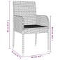 Set da Pranzo da Giardino 7 pz Nero con Cuscini in Polyrattan Set da Pranzo da Giardino 7 pz Nero con Cuscini in Polyrattan