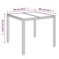 Set da Pranzo da Giardino 5 pz con Cuscini in Polyrattan Grigio Set da Pranzo da Giardino 5 pz con Cuscini in Polyrattan Grigio