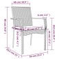 Set da Pranzo da Giardino 9 pz con Cuscini in Polyrattan Grigio Set da Pranzo da Giardino 9 pz con Cuscini in Polyrattan Grigio
