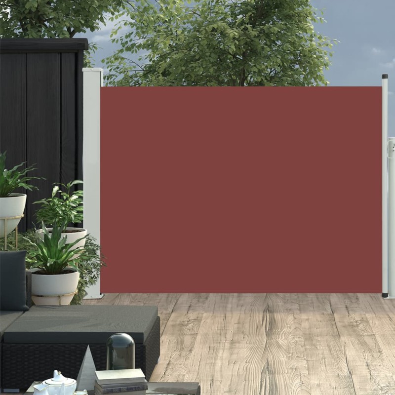 Tenda Laterale Retrattile per Patio 100x500 cm Marrone Tenda Laterale Retrattile per Patio 100x500 cm Marrone