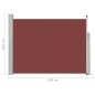 Tenda Laterale Retrattile per Patio 100x500 cm Marrone Tenda Laterale Retrattile per Patio 100x500 cm Marrone