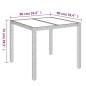 vidaXL Set da Pranzo da Giardino 3 pz con Cuscini in Polyrattan Grigio vidaXL Set da Pranzo da Giardino 3 pz con Cuscini in Polyrattan Grigio