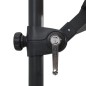 vidaXL Ombrellone a Sbalzo con LED e Palo Acciaio 250x250 cm Antracite