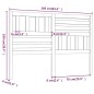 vidaXL Testiera per Letto Bianca 166x4x100cm in Legno Massello di Pino vidaXL Testiera per Letto Bianca 166x4x100cm in Legno Massello di Pino