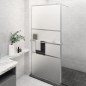 Parete Doccia con Mensola Cromo 100x195cm Vetro ESG e Alluminio Parete Doccia con Mensola Cromo 100x195cm Vetro ESG e Alluminio