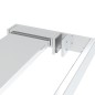 Parete Doccia con Mensola Cromo 80x195cm Vetro ESG e Alluminio Parete Doccia con Mensola Cromo 80x195cm Vetro ESG e Alluminio