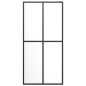 Parete Doccia Walk in Mensola Nera 90x195cm Vetro ESG Alluminio Parete Doccia Walk in Mensola Nera 90x195cm Vetro ESG Alluminio