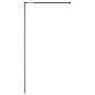 Parete Doccia Walk in Mensola Nera 90x195cm Vetro ESG Alluminio Parete Doccia Walk in Mensola Nera 90x195cm Vetro ESG Alluminio