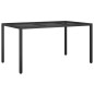 Set da Pranzo da Giardino 5 pz Nero con Cuscini in Polyrattan Set da Pranzo da Giardino 5 pz Nero con Cuscini in Polyrattan
