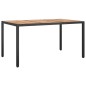 Set da Pranzo da Giardino 5 pz Nero con Cuscini in Polyrattan Set da Pranzo da Giardino 5 pz Nero con Cuscini in Polyrattan