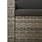 Set Divani da Giardino 7 pz con Cuscini in Polyrattan Grigio Set Divani da Giardino 7 pz con Cuscini in Polyrattan Grigio