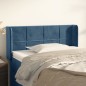 Testiera ad Orecchio Blu Scuro 103x16x78/88 cm in Velluto Testiera ad Orecchio Blu Scuro 103x16x78/88 cm in Velluto