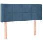 Testiera ad Orecchio Blu Scuro 103x16x78/88 cm in Velluto Testiera ad Orecchio Blu Scuro 103x16x78/88 cm in Velluto