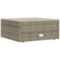 Set Divani da Giardino 11 pz con Cuscini in Polyrattan Grigio