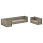 vidaXL Set Divani da Giardino 8 pz con Cuscini in Polyrattan Grigio