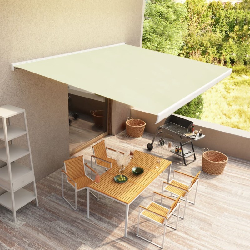 Tenda a Cassonetto Motorizzata 400x300 cm Crema Tenda a Cassonetto Motorizzata 400x300 cm Crema