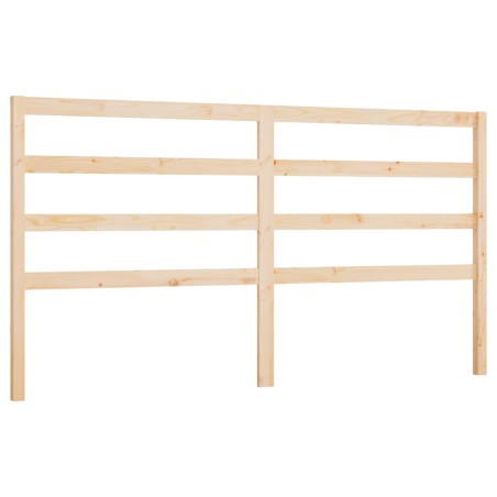 Testiera per Letto 206x4x100 cm in Legno Massello di Pino