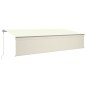 Tenda Automatica con Parasole LED e Sensore Vento 6x3 m Crema Tenda Automatica con Parasole LED e Sensore Vento 6x3 m Crema
