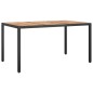 Set da Pranzo da Giardino 5 pz Nero con Cuscini in Polyrattan Set da Pranzo da Giardino 5 pz Nero con Cuscini in Polyrattan