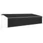Tenda Automatica con Parasole Sensore Vento e LED 6x3 Antracite Tenda Automatica con Parasole Sensore Vento e LED 6x3 Antracite