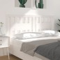 Testiera per Letto Bianca 156x4x100cm in Legno Massello di Pino Testiera per Letto Bianca 156x4x100cm in Legno Massello di Pino