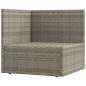 Set Divani da Giardino 8 pz con Cuscini in Polyrattan Grigio Set Divani da Giardino 8 pz con Cuscini in Polyrattan Grigio