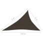 Vela Parasole 160 g/m² Marrone 4x5x6,8 m in HDPE Vela Parasole 160 g/m² Marrone 4x5x6,8 m in HDPE