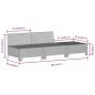 Set Divani da Giardino 9 pz con Cuscini in Polyrattan Grigio Set Divani da Giardino 9 pz con Cuscini in Polyrattan Grigio