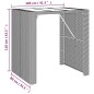 vidaXL Set Bar da Giardino 5 pz con Cuscini in Polyrattan Grigio vidaXL Set Bar da Giardino 5 pz con Cuscini in Polyrattan Grigio