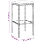 vidaXL Set Bar da Giardino 5 pz con Cuscini in Polyrattan Grigio vidaXL Set Bar da Giardino 5 pz con Cuscini in Polyrattan Grigio