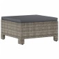 Set Divani da Giardino 7 pz con Cuscini in Polyrattan Grigio Set Divani da Giardino 7 pz con Cuscini in Polyrattan Grigio
