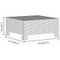 Set Divani da Giardino 7 pz con Cuscini in Polyrattan Grigio Set Divani da Giardino 7 pz con Cuscini in Polyrattan Grigio