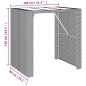 Set Bar Giardino 5pz Grigio Polyrattan e Legno Massello Acacia Set Bar Giardino 5pz Grigio Polyrattan e Legno Massello Acacia