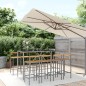 vidaXL Set Bar Giardino 9pz Grigio Polyrattan e Legno Massello Acacia vidaXL Set Bar Giardino 9pz Grigio Polyrattan e Legno Massello Acacia