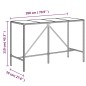 vidaXL Set Bar Giardino 9pz Grigio Polyrattan e Legno Massello Acacia vidaXL Set Bar Giardino 9pz Grigio Polyrattan e Legno Massello Acacia