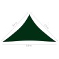 Parasole a Vela Oxford Triangolare 3,5x3,5x4,9 m Verde Scuro Parasole a Vela Oxford Triangolare 3,5x3,5x4,9 m Verde Scuro