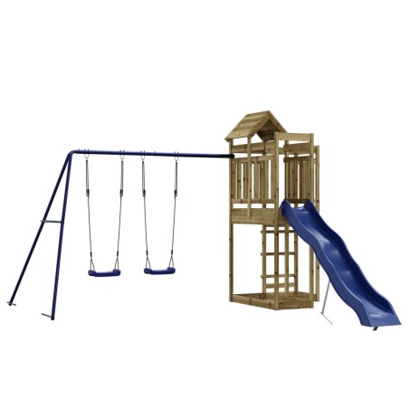 Set da Gioco da Esterno in Legno di Pino Impregnato