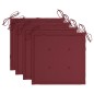 Sedie da Pranzo da Giardino con Cuscini 3 pz Massello di Acacia Sedie da Pranzo da Giardino con Cuscini 3 pz Massello di Acacia