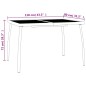 Set da Pranzo da Giardino 5 pz in Acciaio Antracite Set da Pranzo da Giardino 5 pz in Acciaio Antracite