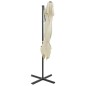 Ombrellone a Sbalzo con Doppia Copertura 250x250 cm Sabbia Ombrellone a Sbalzo con Doppia Copertura 250x250 cm Sabbia