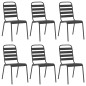 vidaXL Set da Pranzo da Giardino 7 pz in Acciaio Antracite vidaXL Set da Pranzo da Giardino 7 pz in Acciaio Antracite