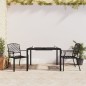 Set da Pranzo da Giardino 3 pz in Acciaio Antracite Set da Pranzo da Giardino 3 pz in Acciaio Antracite