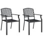 Set da Pranzo da Giardino 3 pz in Acciaio Antracite Set da Pranzo da Giardino 3 pz in Acciaio Antracite