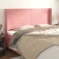 Testiera ad Orecchio Rosa 183x16x118/128 cm in Velluto Testiera ad Orecchio Rosa 183x16x118/128 cm in Velluto