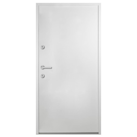vidaXL Porta Ingresso Bianca 100x200 cm in Alluminio